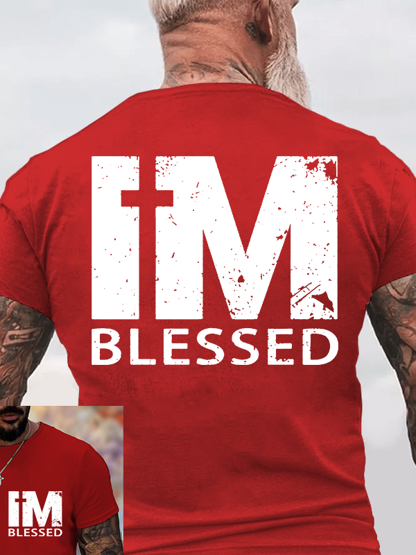 I'm Blessed Jesus God Christian Cotton T-Shirt