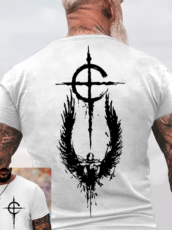 Wings of Faith Jesus God Christian Cotton T-Shirt