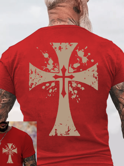 Cross Jesus God Christian Cotton T-Shirt