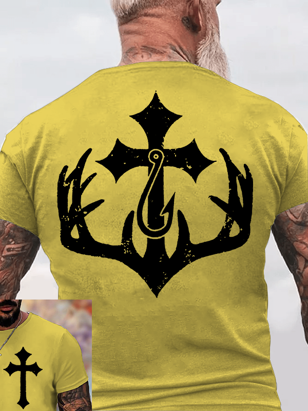 Sacred Hunt Jesus God Christian Cotton T-Shirt