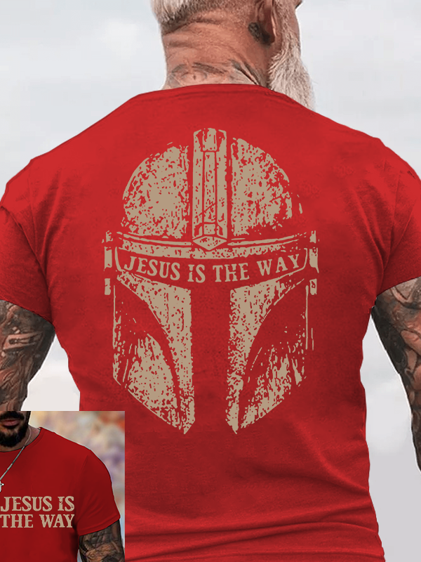 Jesus Is The Way  Jesus God Christian Cotton T-Shirt
