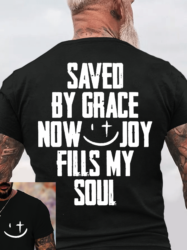 Man Of God Husband Dad Jesus God Christian Cotton T-Shirt