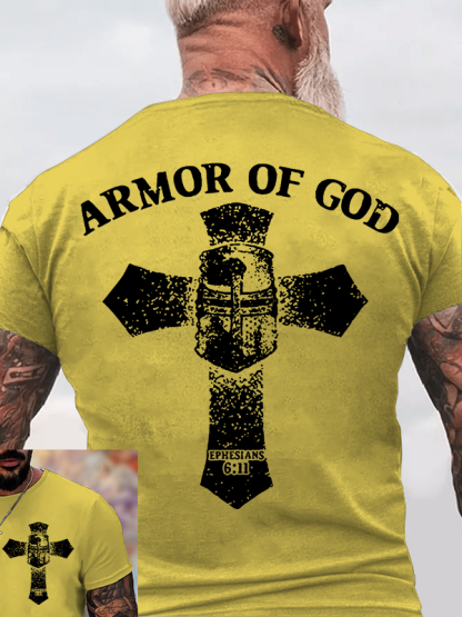 Armor of God Jesus God Christian Cotton T-Shirt