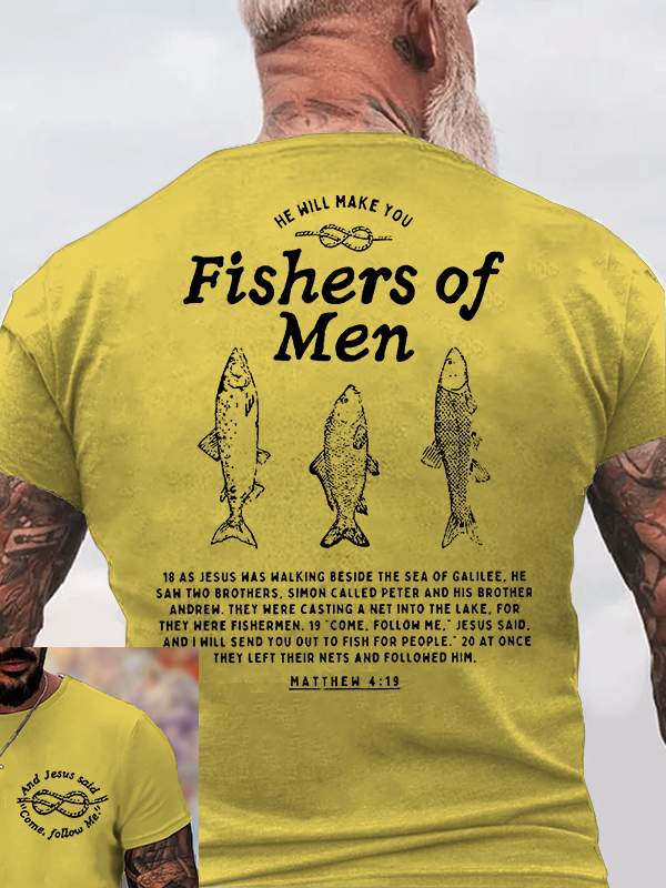Fishers Of Men Christian Cotton T-Shirt
