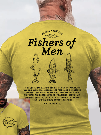 Fishers Of Men Christian Cotton T-Shirt