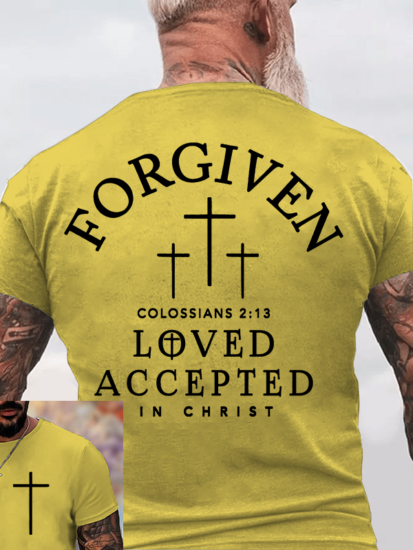 Forgiven Jesus God Christian Cotton T-Shirt