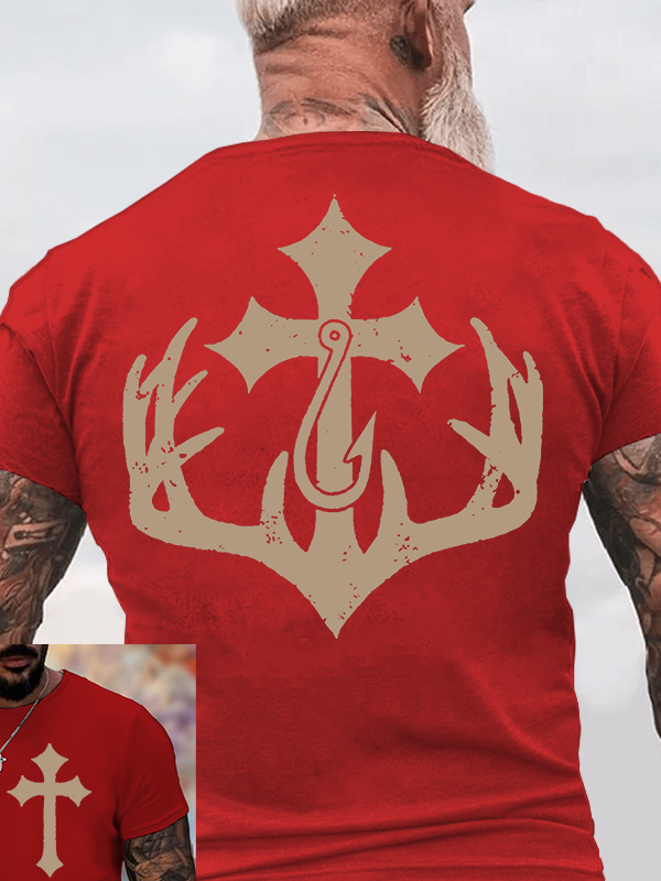 Sacred Hunt Jesus God Christian Cotton T-Shirt