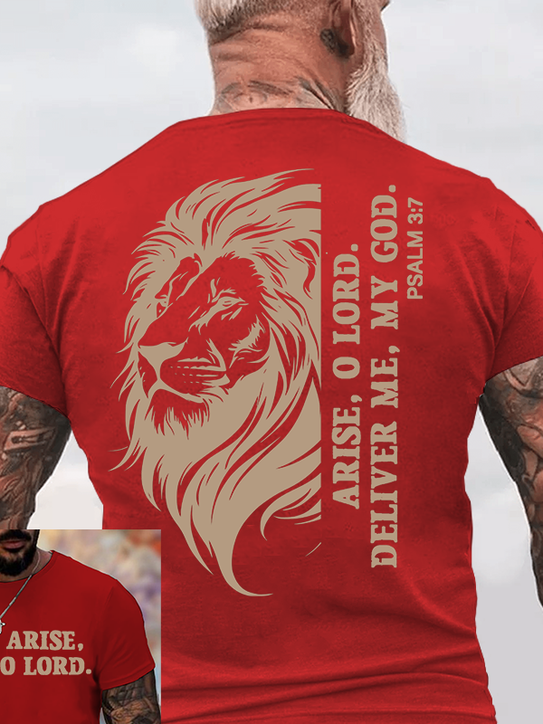Arise, O Lord Jesus God Christian Cotton T-Shirt