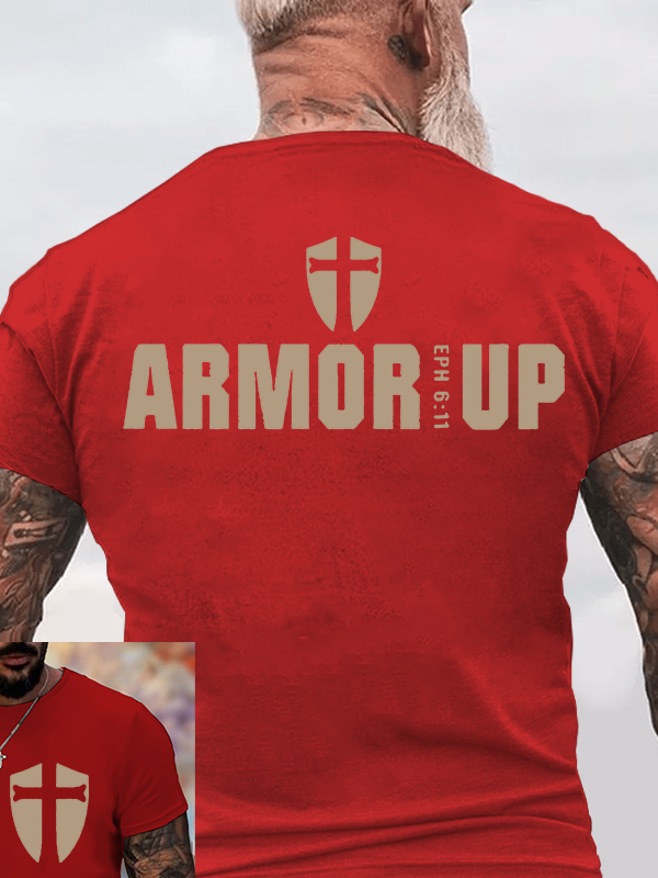 Armor Up Jesus God Christian Cotton T-Shirt