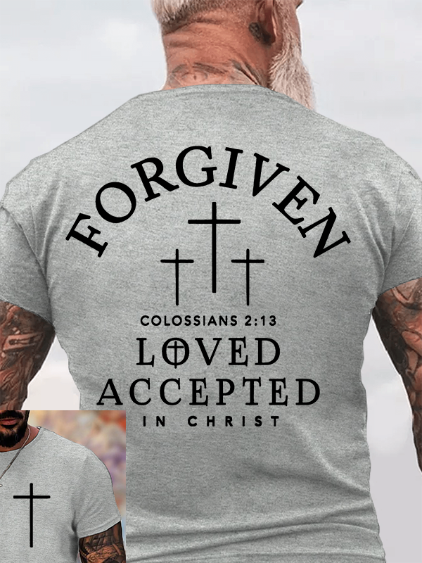 Forgiven Jesus God Christian Cotton T-Shirt
