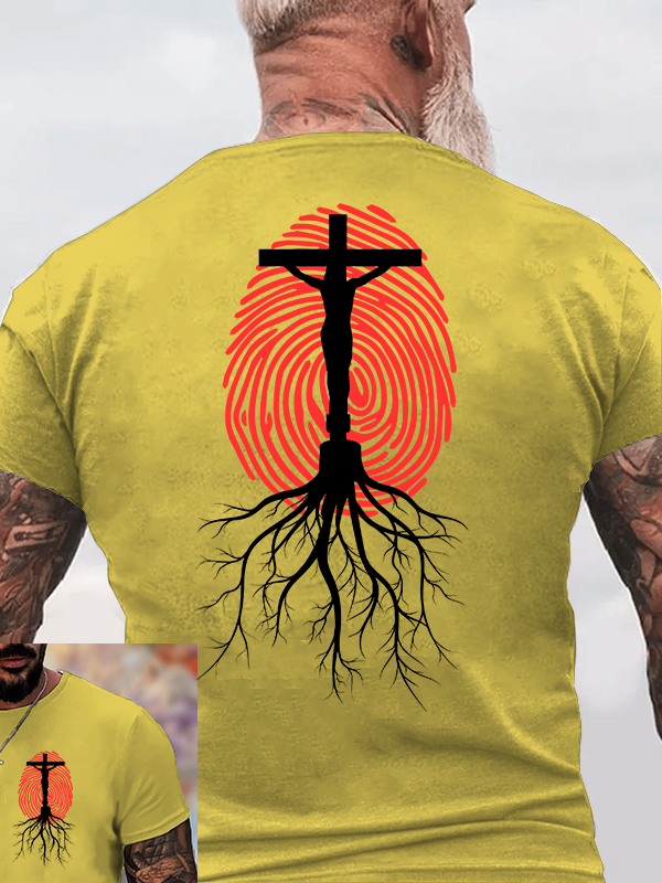 Lifeprint Faith Tree Jesus God Christian Cotton T-Shirt