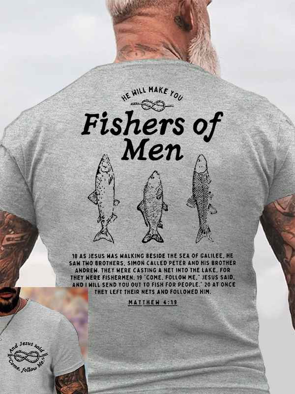 Fishers Of Men Christian Cotton T-Shirt