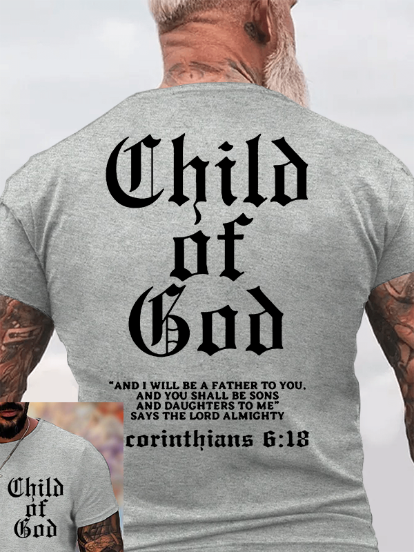 Child Of God Jesus God Christian Cotton T-Shirt