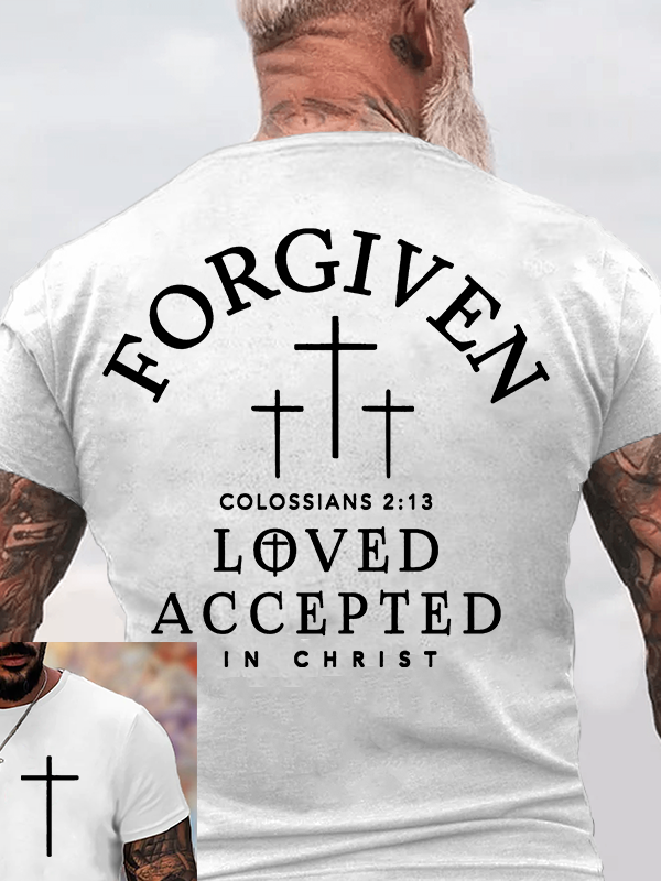 Forgiven Jesus God Christian Cotton T-Shirt