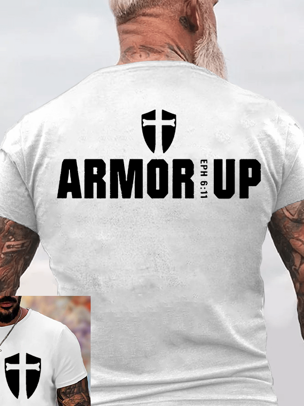 Armor Up Jesus God Christian Cotton T-Shirt