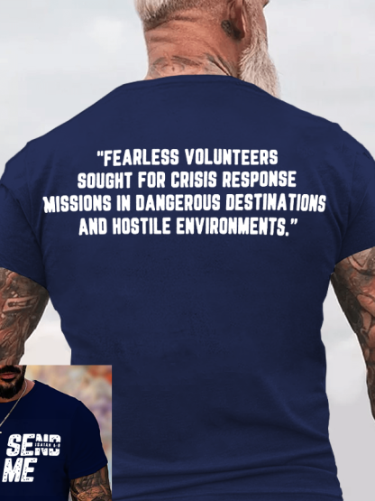 SEND ME - Isaiah 6:8 Jesus God Christian Cotton T-Shirt