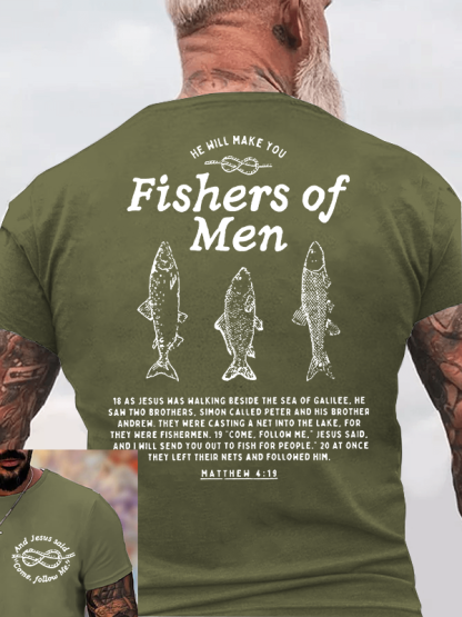 Fishers Of Men Christian Cotton T-Shirt