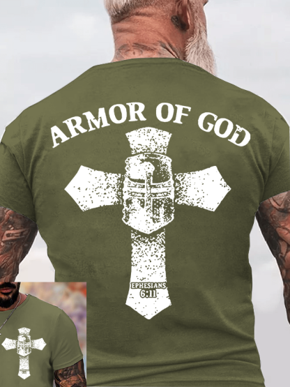 Armor of God Jesus God Christian Cotton T-Shirt