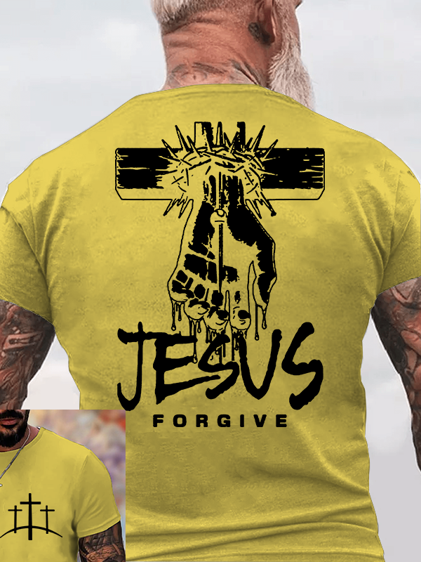 Jesus Forgive Jesus God Christian Cotton T-Shirt