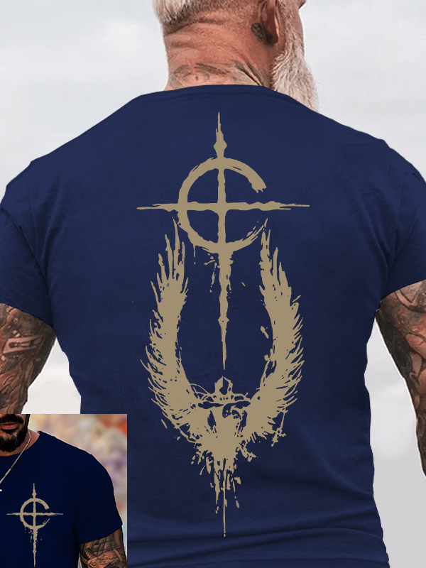 Wings of Faith Jesus God Christian Cotton T-Shirt