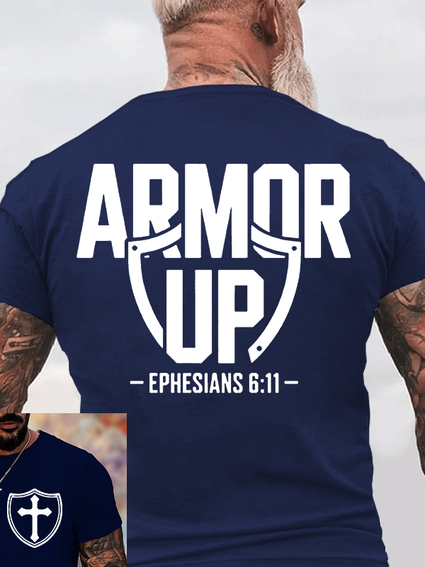 Armor Up Jesus God Christian Cotton T-Shirt