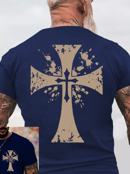 Cross Jesus God Christian Cotton T-Shirt