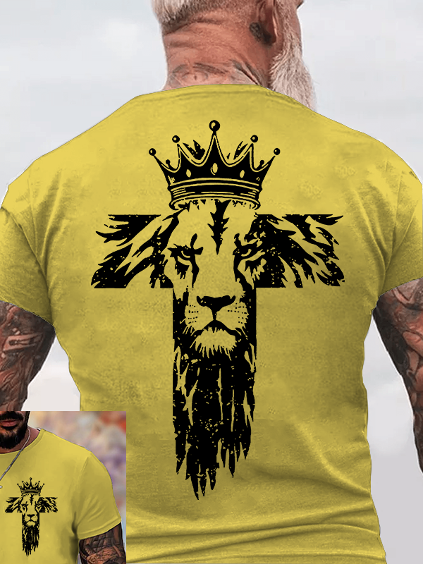 King of Kings Jesus God Christian Cotton T-Shirt