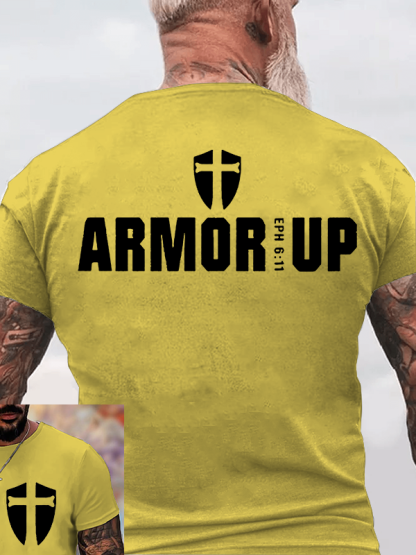 Armor Up Jesus God Christian Cotton T-Shirt