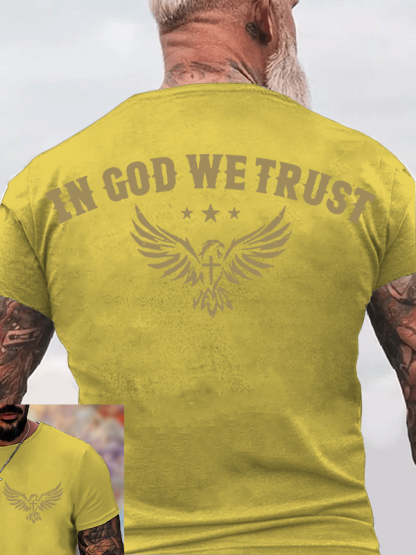 In God We Trust Jesus God Christian Cotton T-Shirt