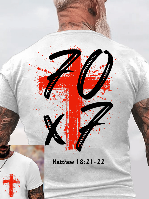 Man Of God Husband Dad Jesus God Christian Cotton T-Shirt