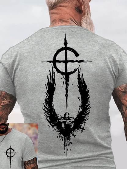 Wings of Faith Jesus God Christian Cotton T-Shirt