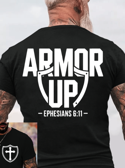 Armor Up Jesus God Christian Cotton T-Shirt