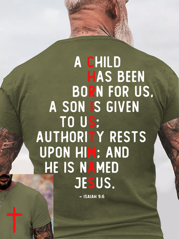 Divine Gift Jesus God Christian Cotton T-Shirt