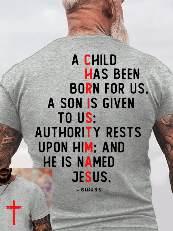 Divine Gift Jesus God Christian Cotton T-Shirt
