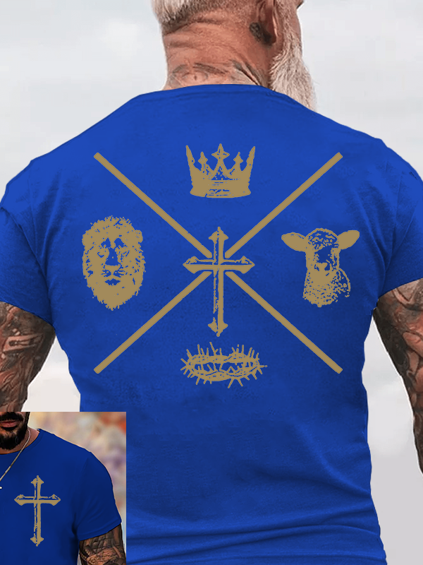Faith Cross Jesus God Christian Cotton T-Shirt