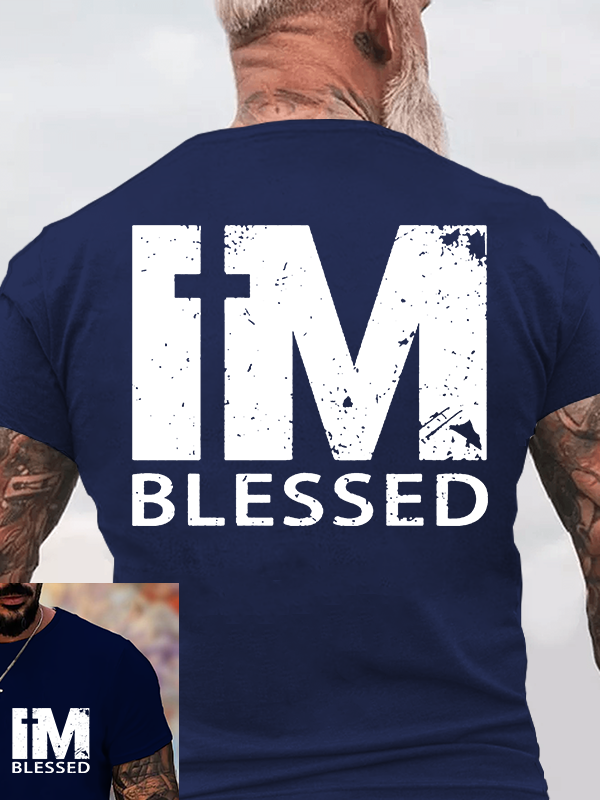 I'm Blessed Jesus God Christian Cotton T-Shirt