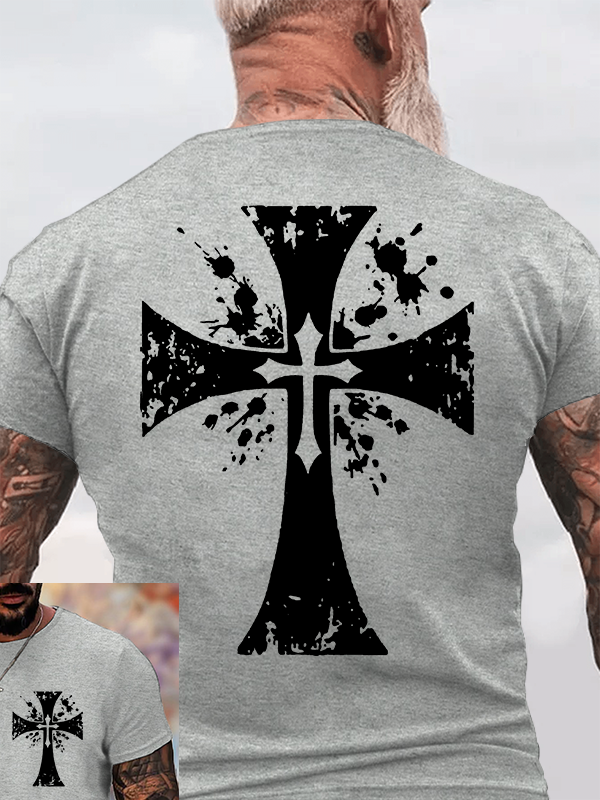 Cross Jesus God Christian Cotton T-Shirt
