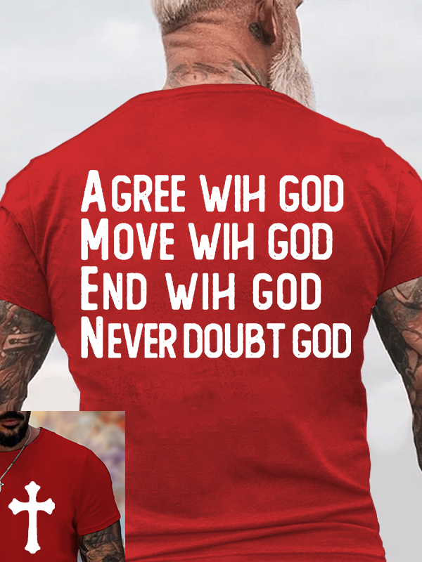 Amen Jesus God Christian Cotton T-Shirt