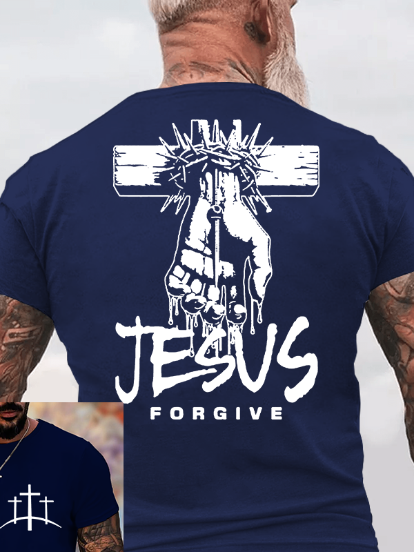 Jesus Forgive Jesus God Christian Cotton T-Shirt