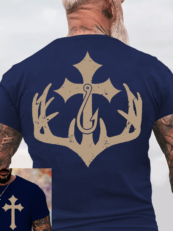 Sacred Hunt Jesus God Christian Cotton T-Shirt