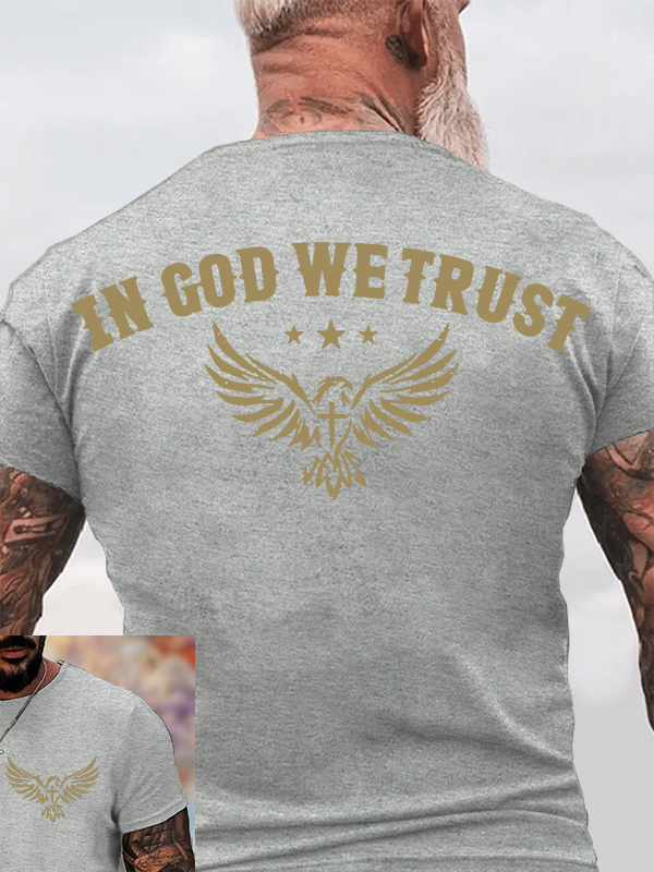 In God We Trust Jesus God Christian Cotton T-Shirt