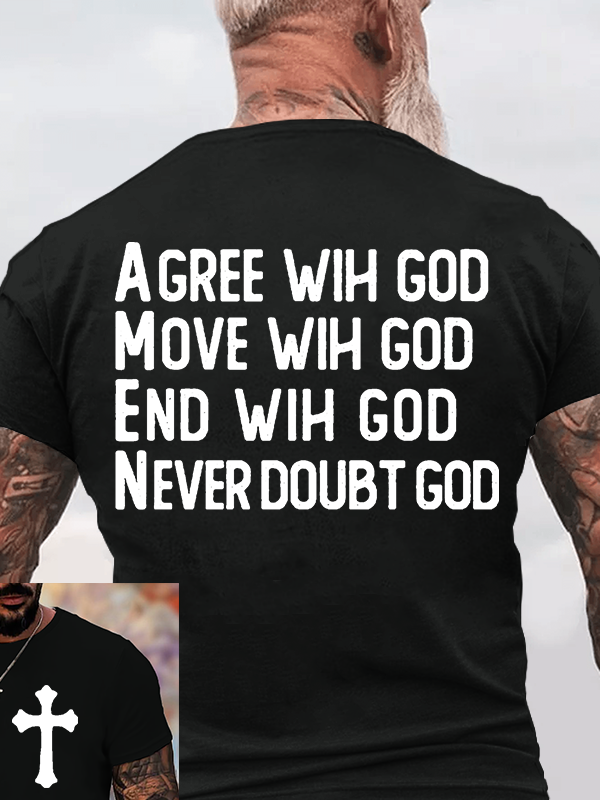 Amen Jesus God Christian Cotton T-Shirt