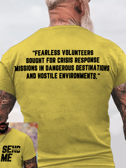 SEND ME - Isaiah 6:8 Jesus God Christian Cotton T-Shirt