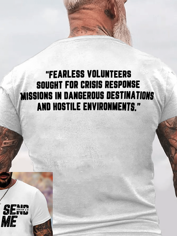 SEND ME - Isaiah 6:8 Jesus God Christian Cotton T-Shirt