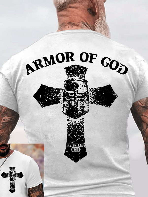 Armor of God Jesus God Christian Cotton T-Shirt