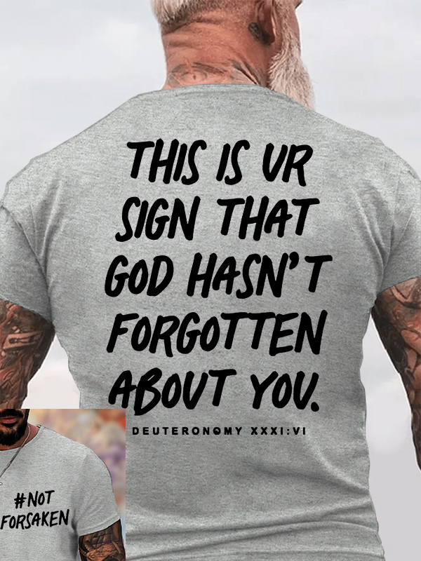 Not Forsaken Jesus God Christian Cotton T-Shirt