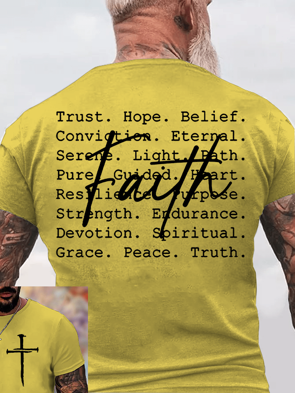 Faith Jesus God Christian Cotton T-Shirt
