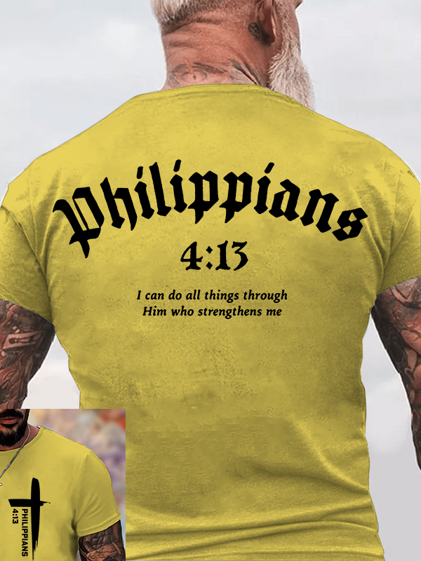 Man Of God Husband Dad Jesus God Christian Cotton T-Shirt