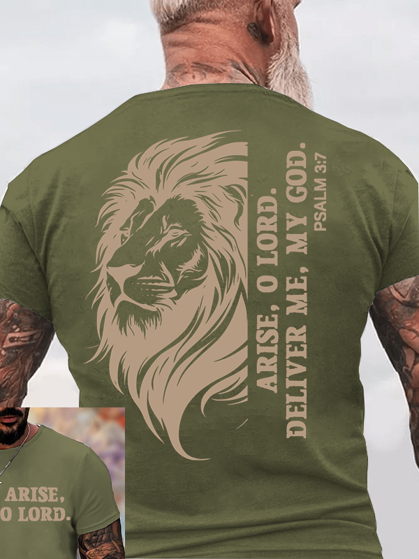 Arise, O Lord Jesus God Christian Cotton T-Shirt