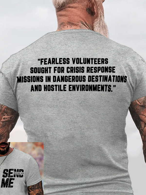 SEND ME - Isaiah 6:8 Jesus God Christian Cotton T-Shirt